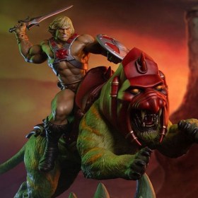 He-Man and Battle Cat Classic Deluxe Masters of the Universe Statue by Tweeterhead